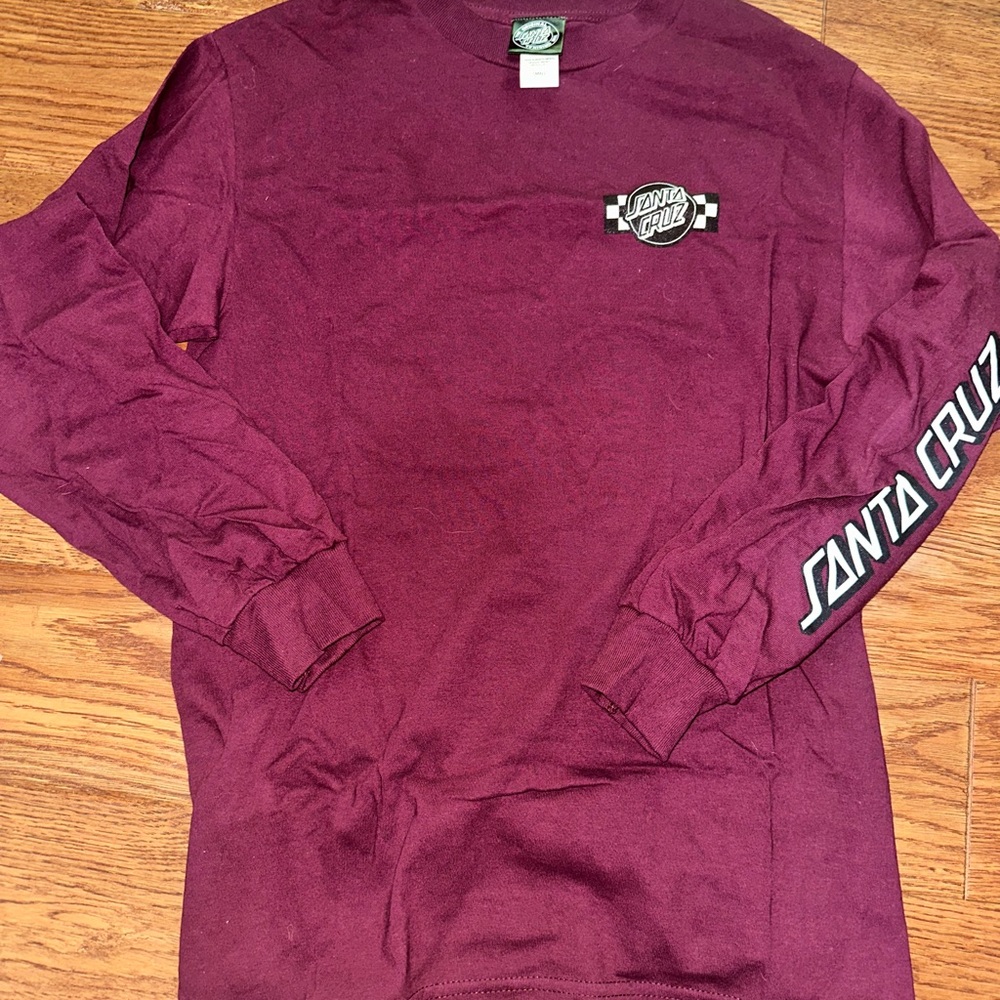 Santa Cruz Skateboards Purple Long Sleeve Tee